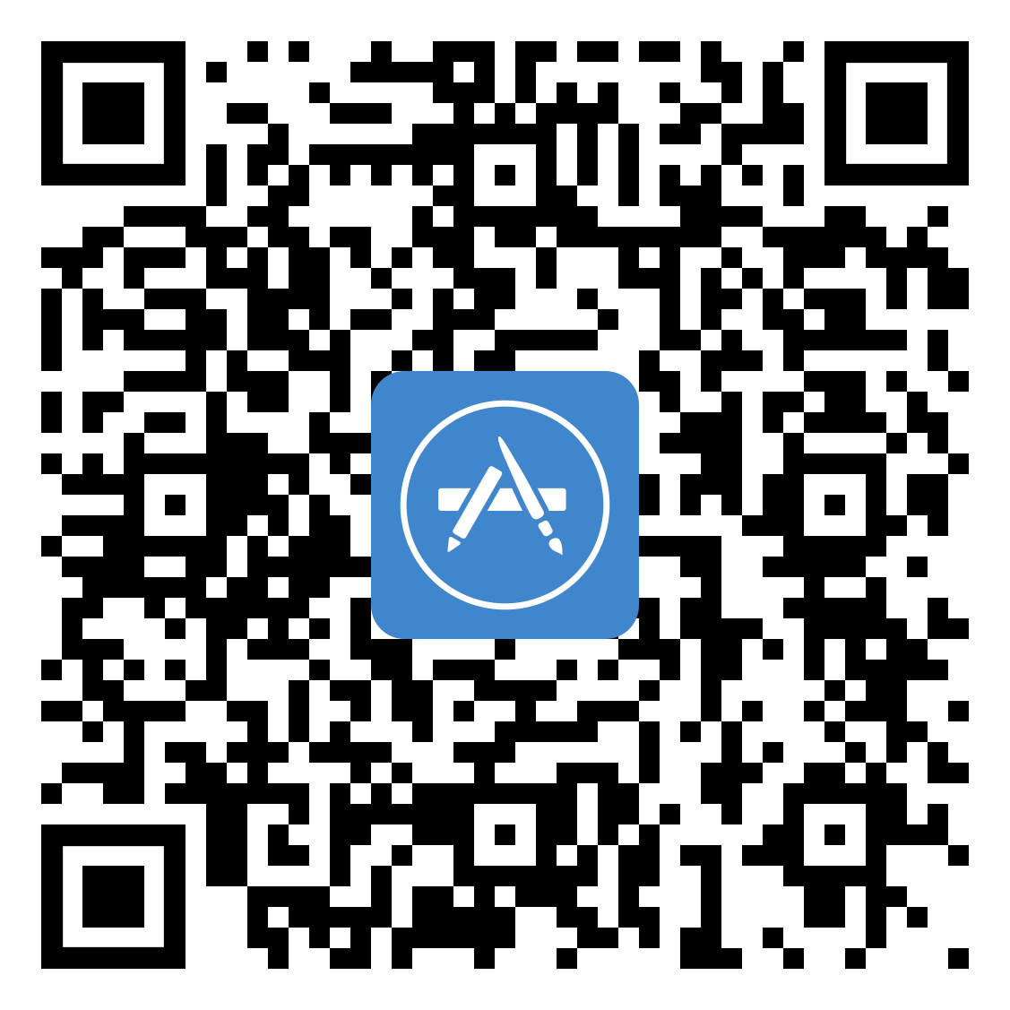 Apple App Store QR code for downloading app