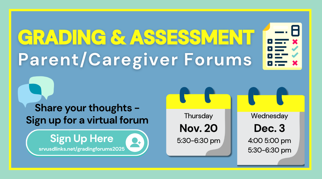 Grading & Assessment Parent/Caregiver Forums