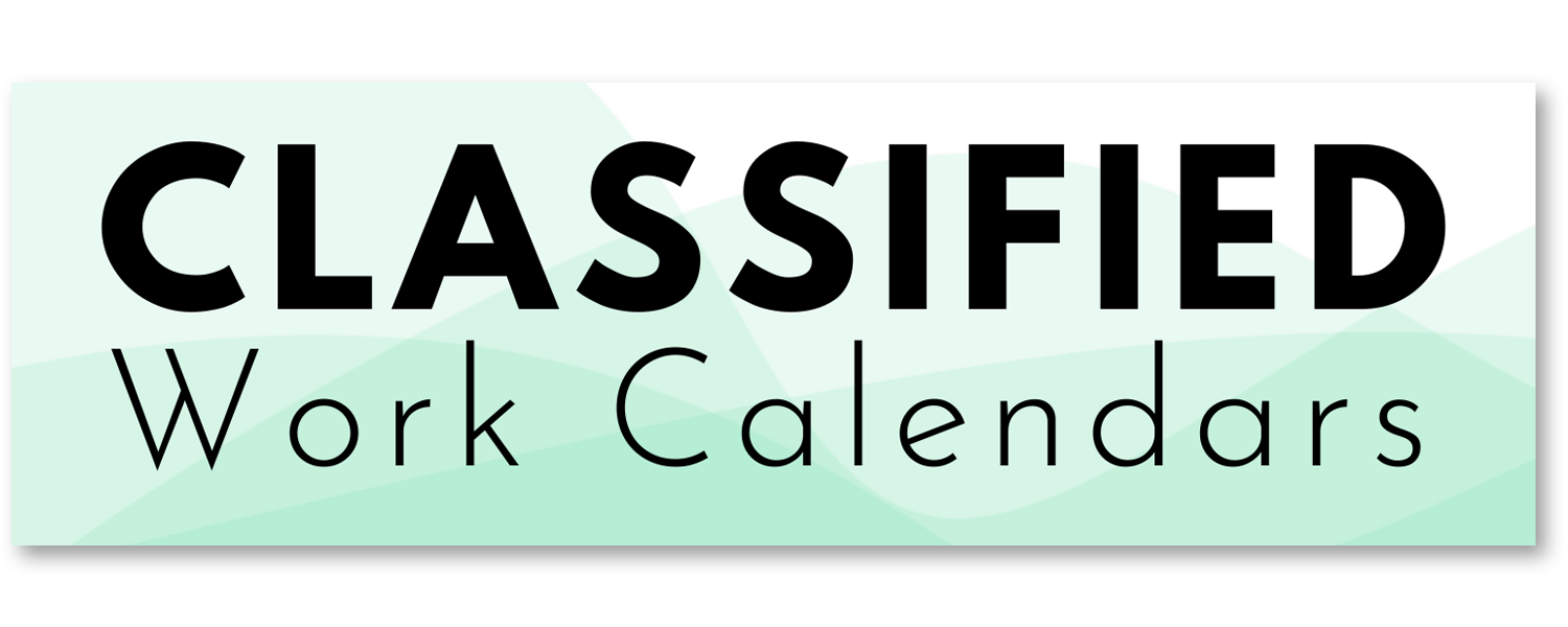 Classified Work Calendars