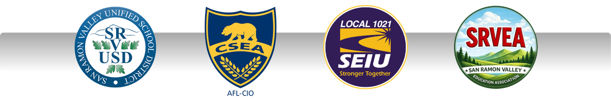 SRVUSD CSEA SEIU SRVEA logos