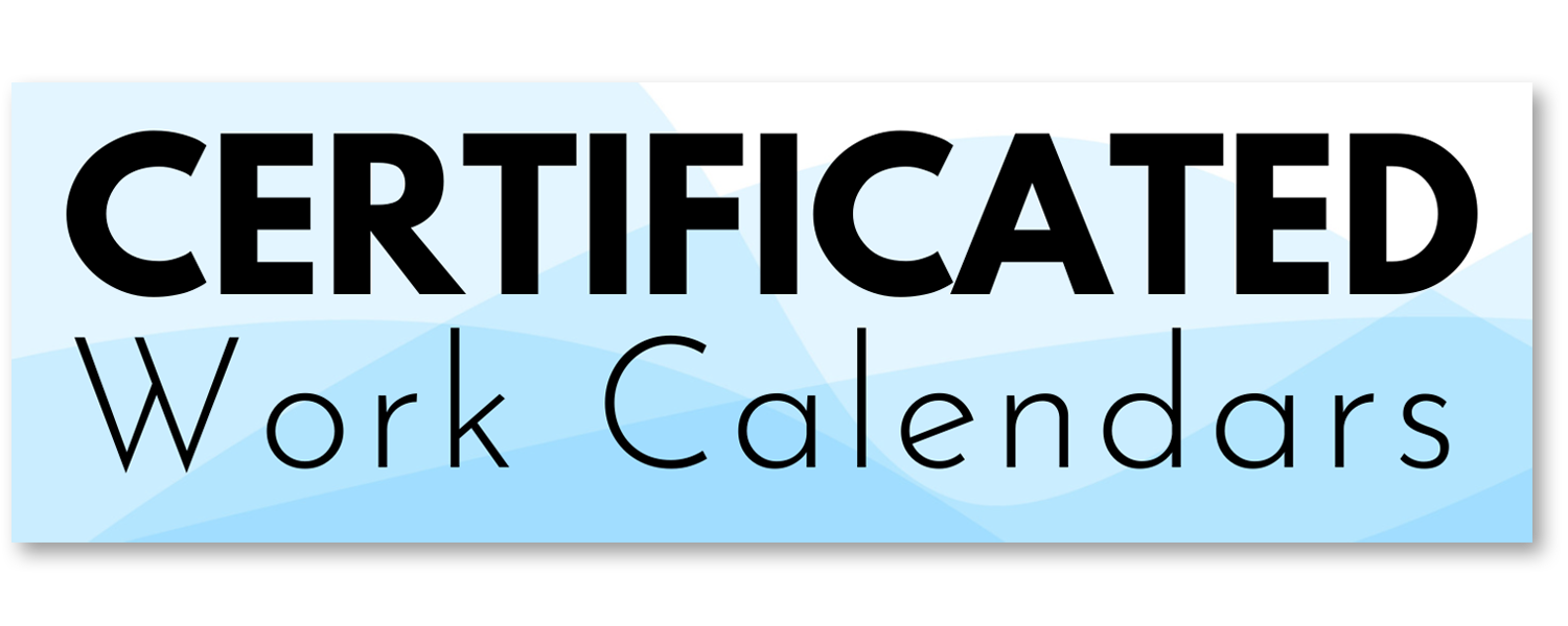 Certificated Work Calendars