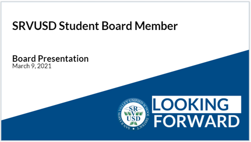 student board member presentation